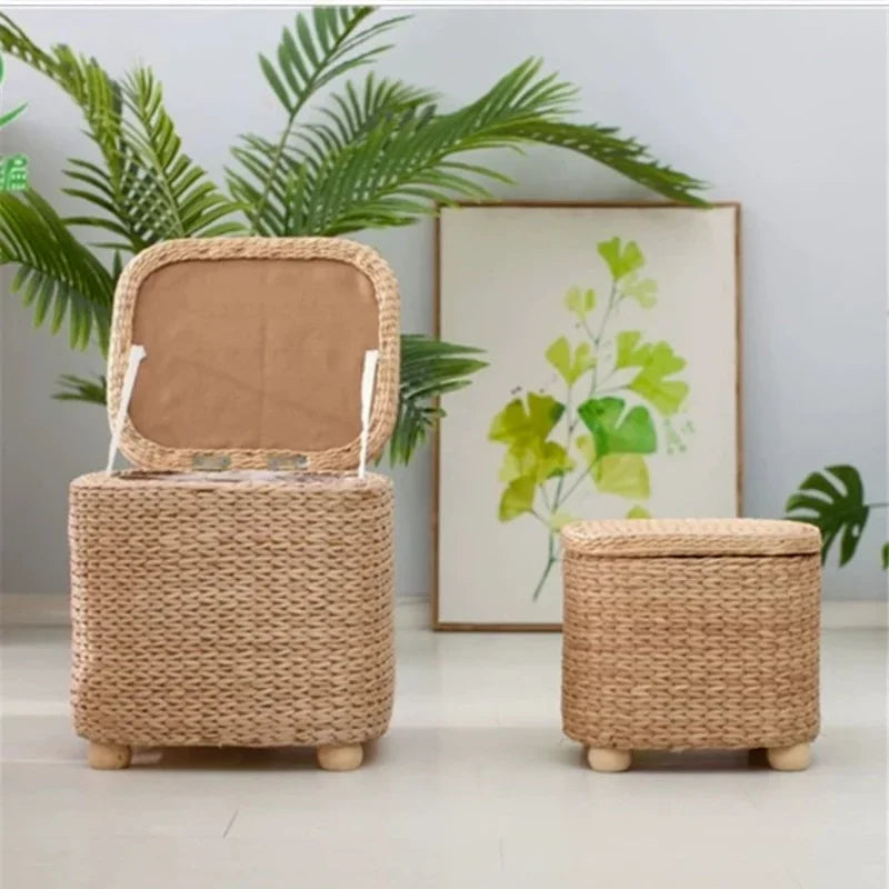 Felinesol – Rattanowy Taboret do Przechowywania