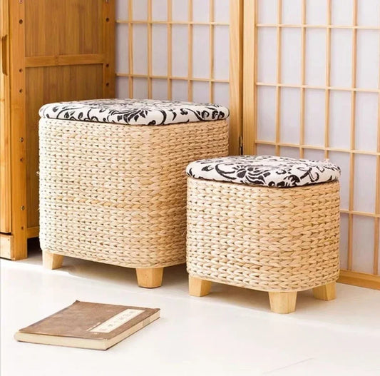 Felinesol – Rattanowy Taboret do Przechowywania